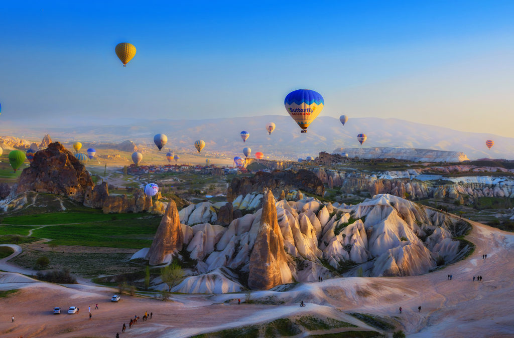 Hot Air Ballon’s Fly Over the Rose Valley by Anna An